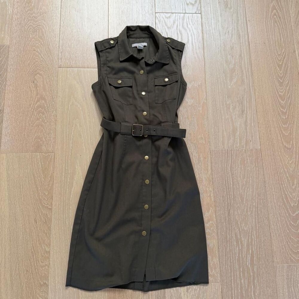 Banana-republic Women's Khaki and Green Dress
